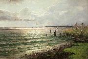 Walter Moras Stimmungsvolle Seelandschaft oil painting reproduction